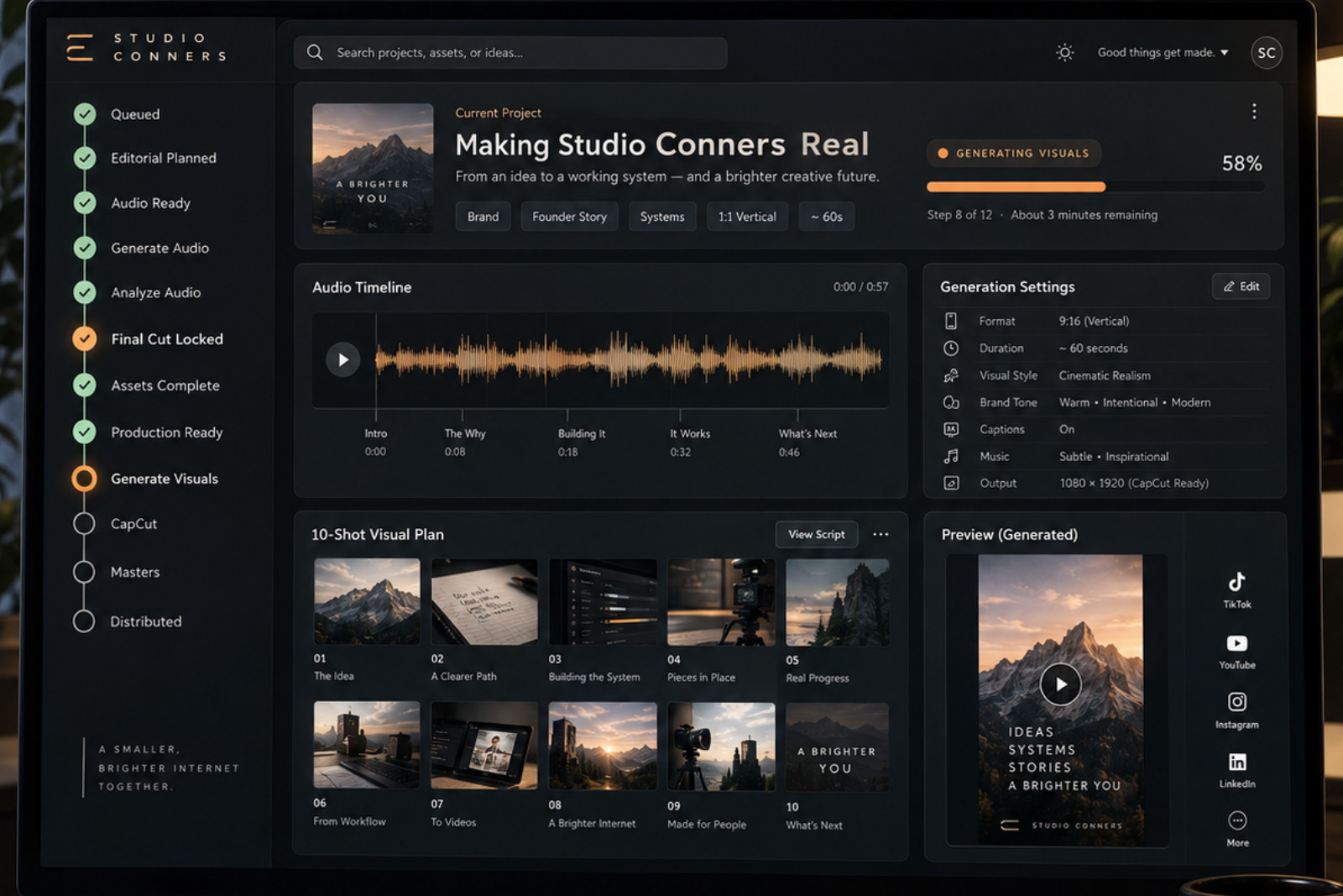 Bring the Studio Conners Video Desk to life